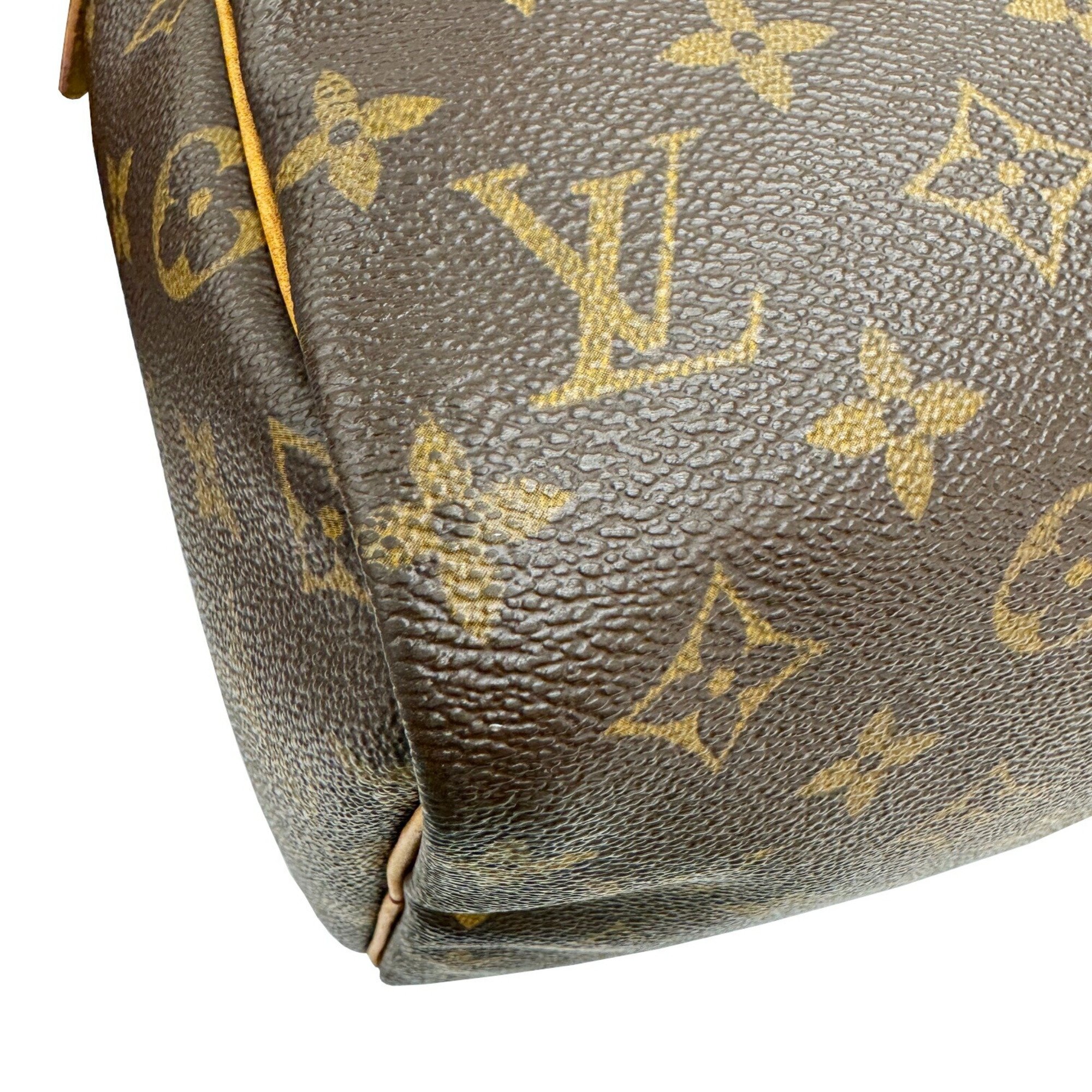 LOUIS VUITTON Speedy 30 M41526 TH0063 Brown Monogram Handbag for Women and Men