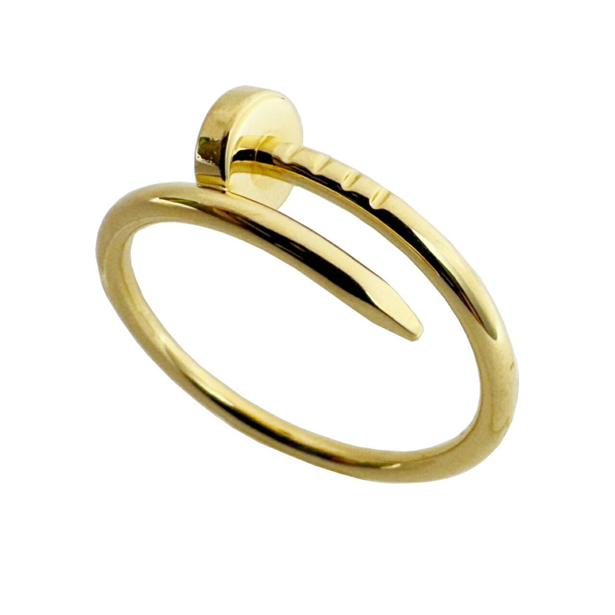 Cartier Juste un Clou Ring Small Model SM Yellow Gold 750 K18 K18YG Size 58 Approx. Men's Women's Finished