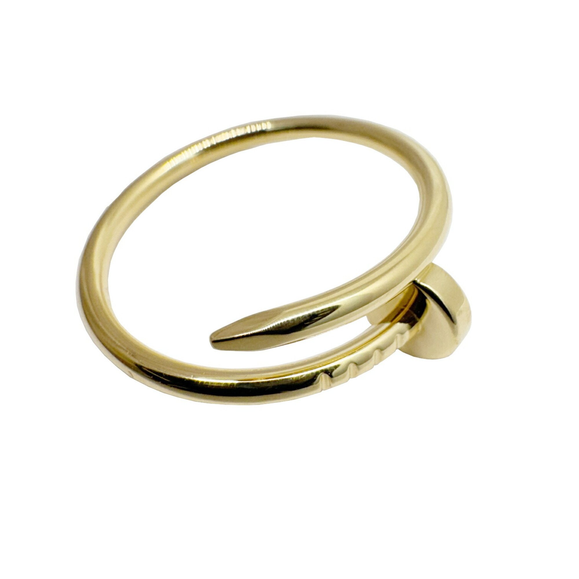 Cartier Juste un Clou Ring Small Model SM Yellow Gold 750 K18 K18YG Size 58 Approx. Men's Women's Finished