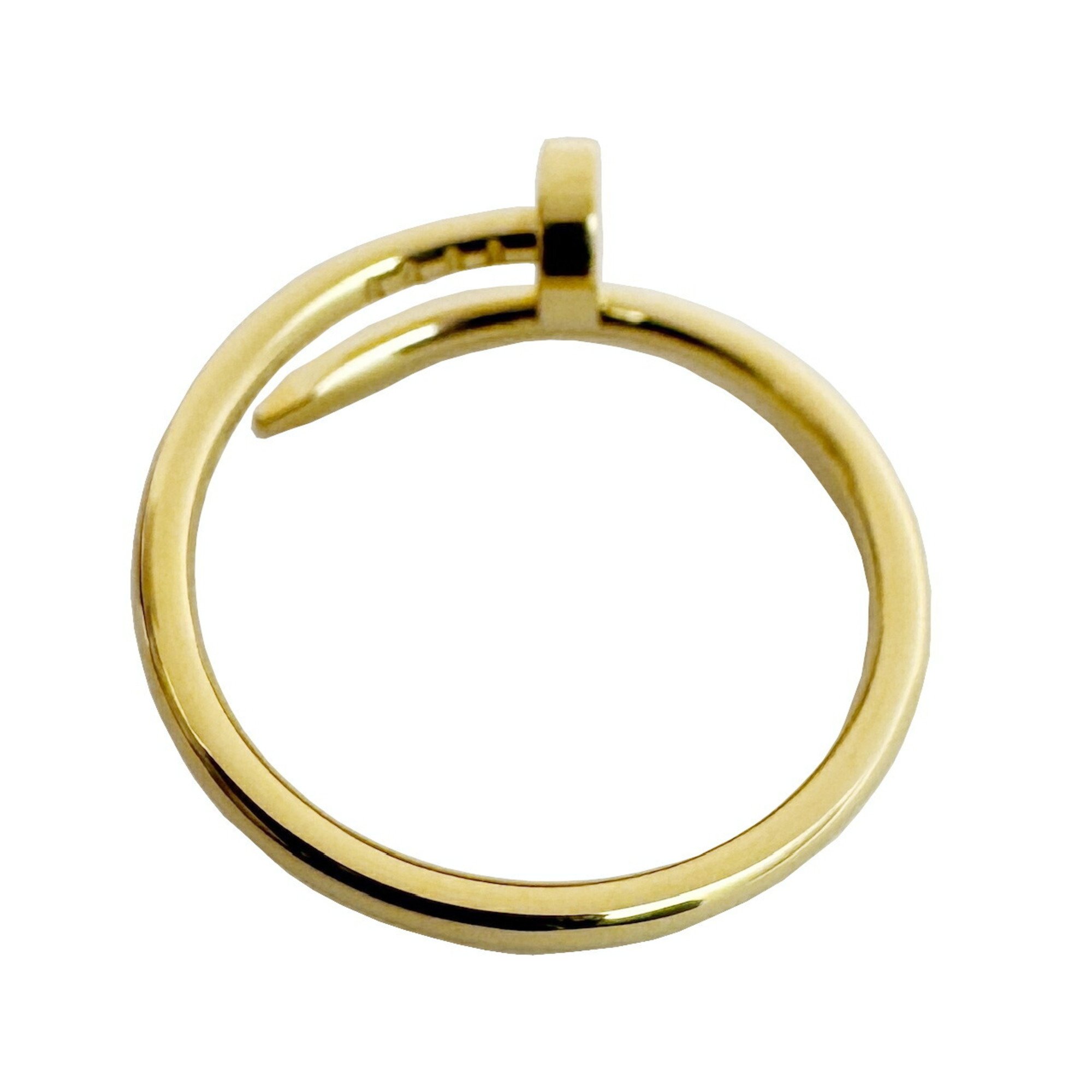 Cartier Juste un Clou Ring Small Model SM Yellow Gold 750 K18 K18YG Size 58 Approx. Men's Women's Finished