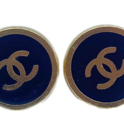 CHANEL Chanel Earrings Round Coco Gold CC Accessories Ear Women