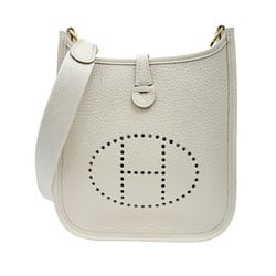 HERMES Evelyn TPM Taurillon Clemence Beton U Stamp Ivory Women's