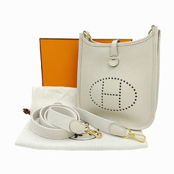 HERMES Evelyn TPM Taurillon Clemence Beton U Stamp Ivory Women's