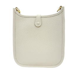 HERMES Evelyn TPM Taurillon Clemence Beton U Stamp Ivory Women's