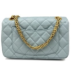 CHANEL Chanel 2.55 Handbag Blue Light AS0874 Shoulder Bag Chain Gold