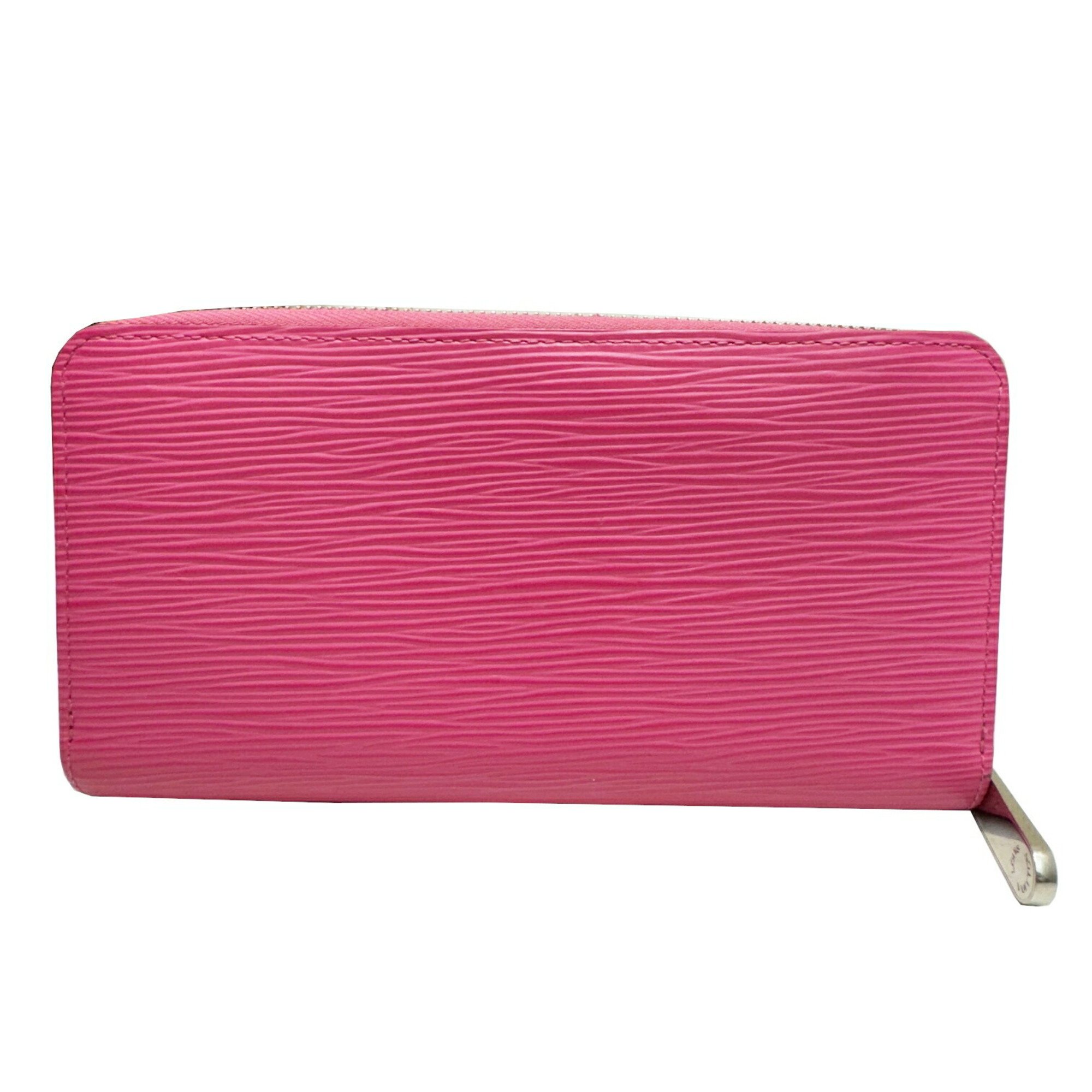 LOUIS VUITTON Louis Vuitton Zippy Wallet Epi Round Long M80113 GI0260 Leather Rose Pondicherry Pink Women's