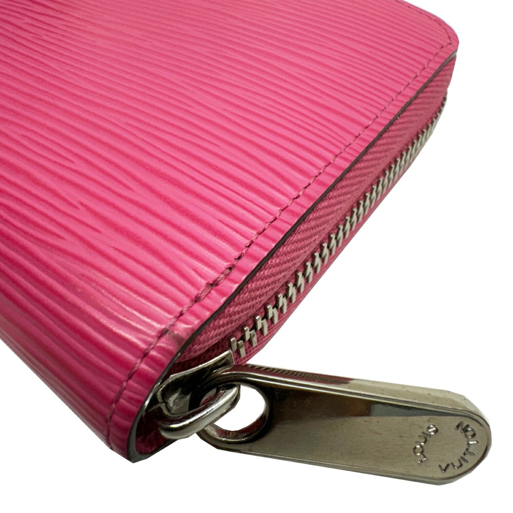 LOUIS VUITTON Louis Vuitton Zippy Wallet Epi Round Long M80113 GI0260 Leather Rose Pondicherry Pink Women's