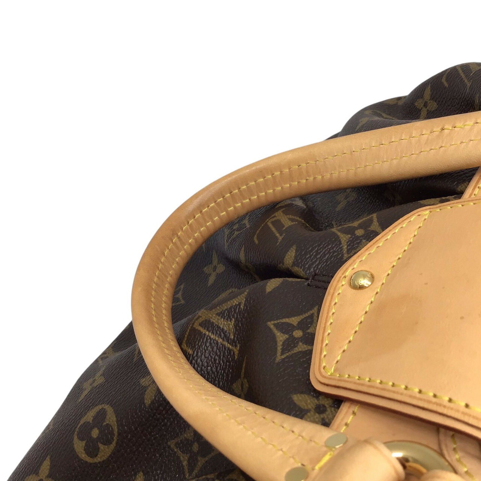 LOUIS VUITTON Louis Vuitton Monogram Boetie PM M45715 VI2019 Handbag Bag Canvas Tanned Leather Women's