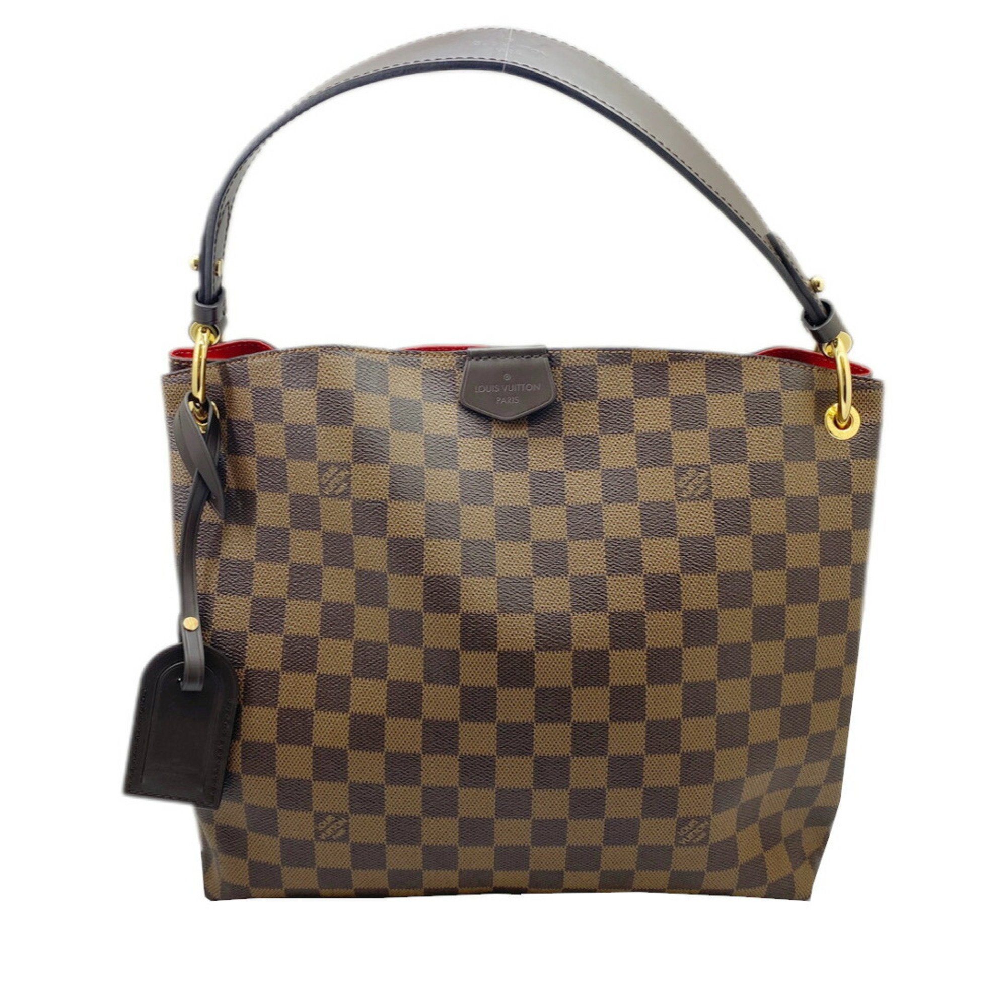 LOUIS VUITTON Louis Vuitton Damier Graceful PM N44044 RI2149 Ebene Bag Shoulder Handbag Checkered Pattern Women's