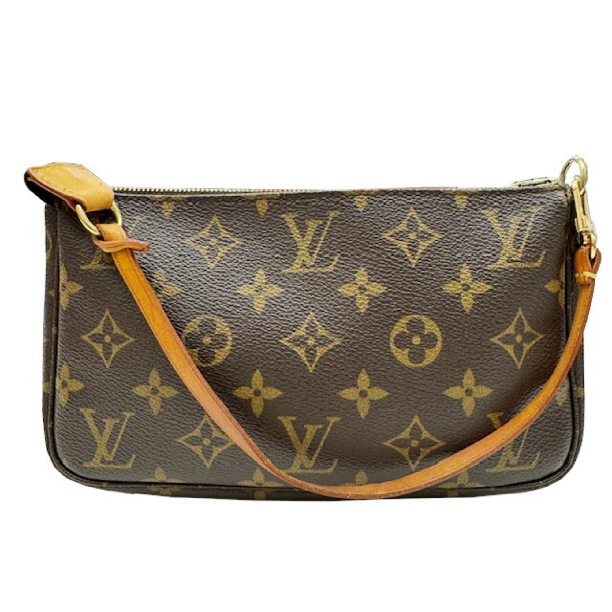 Louis Vuitton LOUIS VUITTON Pochette Accessoires M51980 CA0093 Pouch Handbag Women's Monogram Brown