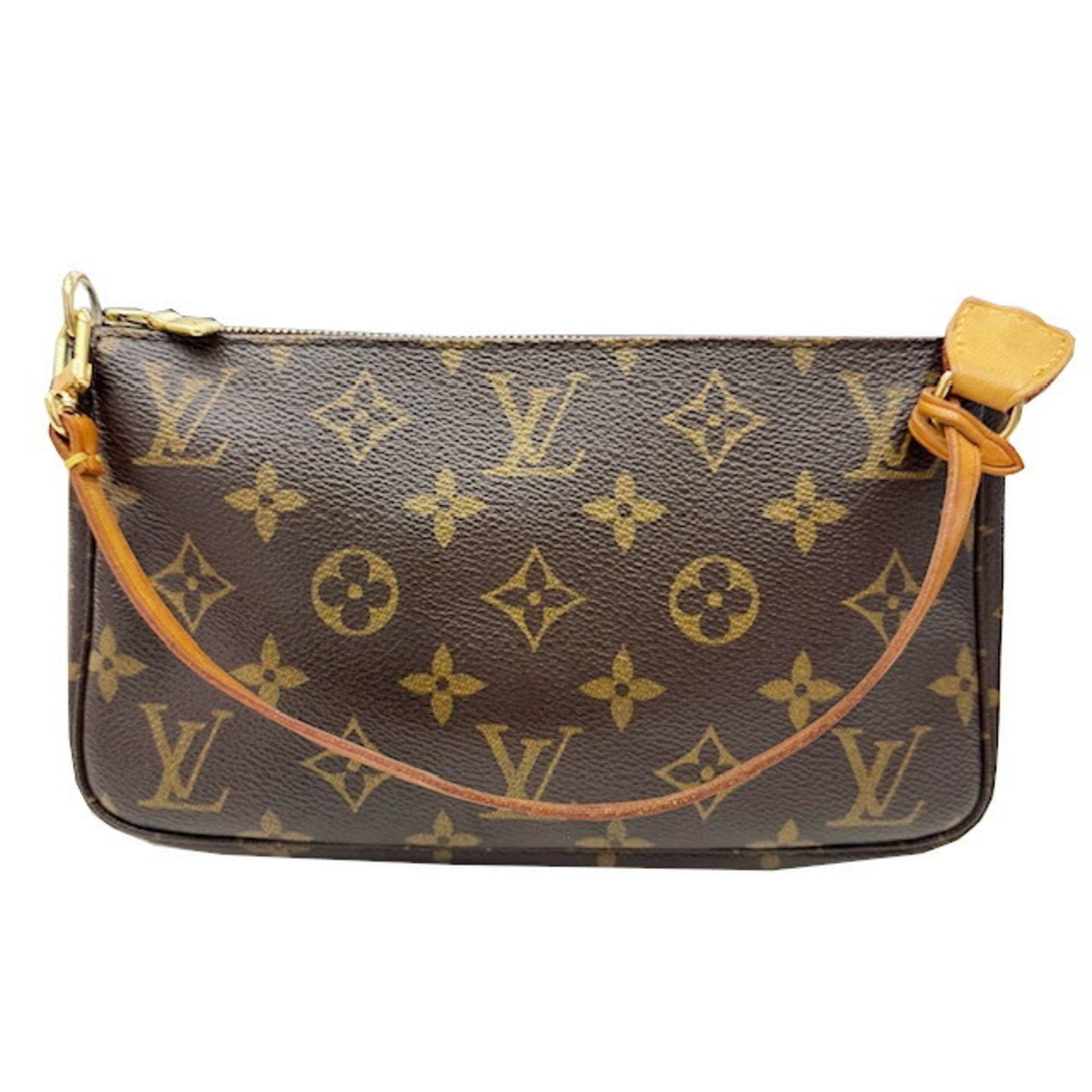 Louis Vuitton LOUIS VUITTON Pochette Accessoires M51980 CA0093 Pouch Handbag Women's Monogram Brown