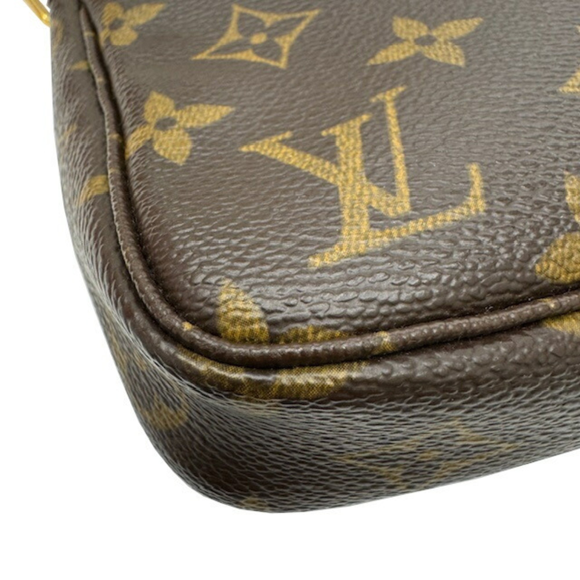 Louis Vuitton LOUIS VUITTON Pochette Accessoires M51980 CA0093 Pouch Handbag Women's Monogram Brown