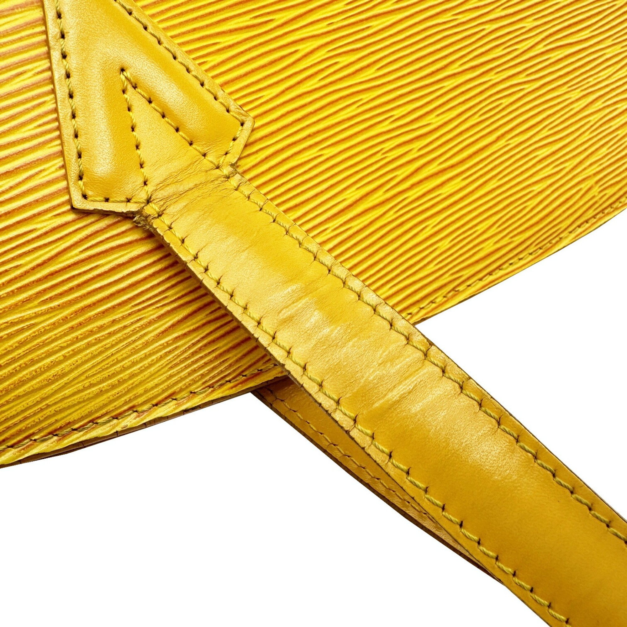 LOUIS VUITTON Saint Jacques Tote Bag Shoulder Epi Leather Yellow M52269 A20934 Women's