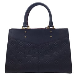 LOUIS VUITTON Louis Vuitton Monogram Empreinte Three PM M54195 TR3139 Marine Rouge Navy Leather Handbag Shoulder Bag Standing Women's