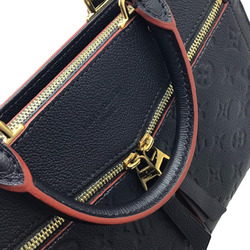 LOUIS VUITTON Louis Vuitton Monogram Empreinte Three PM M54195 TR3139 Marine Rouge Navy Leather Handbag Shoulder Bag Standing Women's