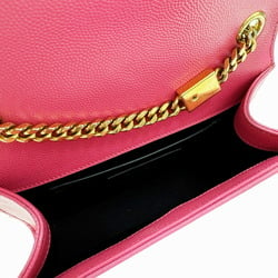 Yves Saint Laurent SAINT LAURENT PARIS Saint Laurent Kate Chain Shoulder Bag 354120 Pink Leather Women's