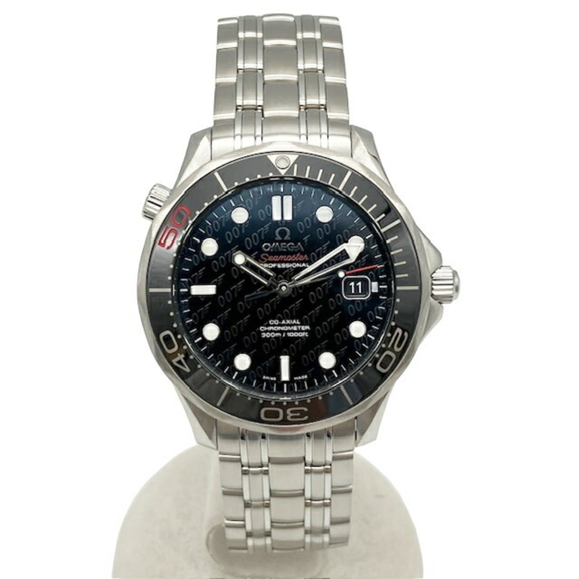 OMEGA Seamaster Professional 300 007 James Bond 50th Anniversary Model SS Automatic Co-Axial Black 212.30.41.20.01.005