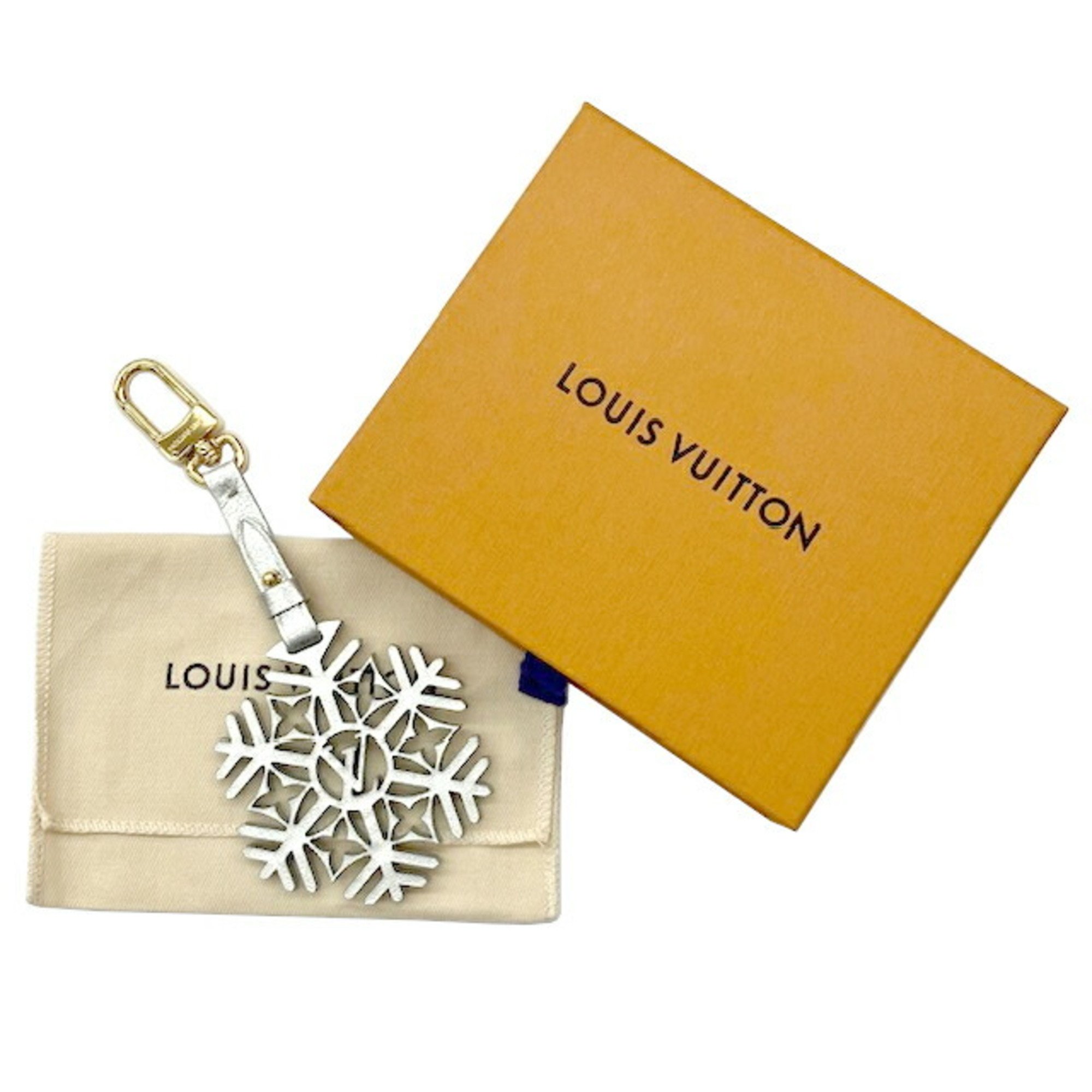 LOUIS VUITTON Louis Vuitton Snowflake M79293 CX2283 Bag Charm Holder Ring Accessories Women's