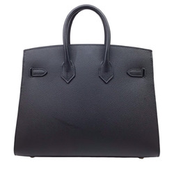 HERMES Hermes Burn Serie 25 Black Epson U Stamp 2022 Birkin25 Outer Stitching Handbag Bag Leather Women Men