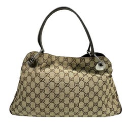 GUCCI GG Canvas Tote Bag 121023 Leather Handbag for Women