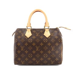 Louis Vuitton Monogram Speedy 25 Handbag Brown M41109 RFID Gold Hardware