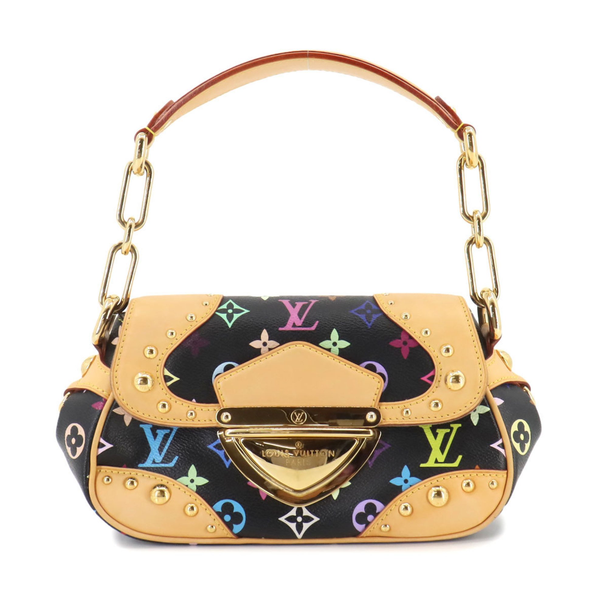 Louis Vuitton LOUIS VUITTON Monogram Multicolor Marilyn Handbag Noir M40128 Gold Hardware