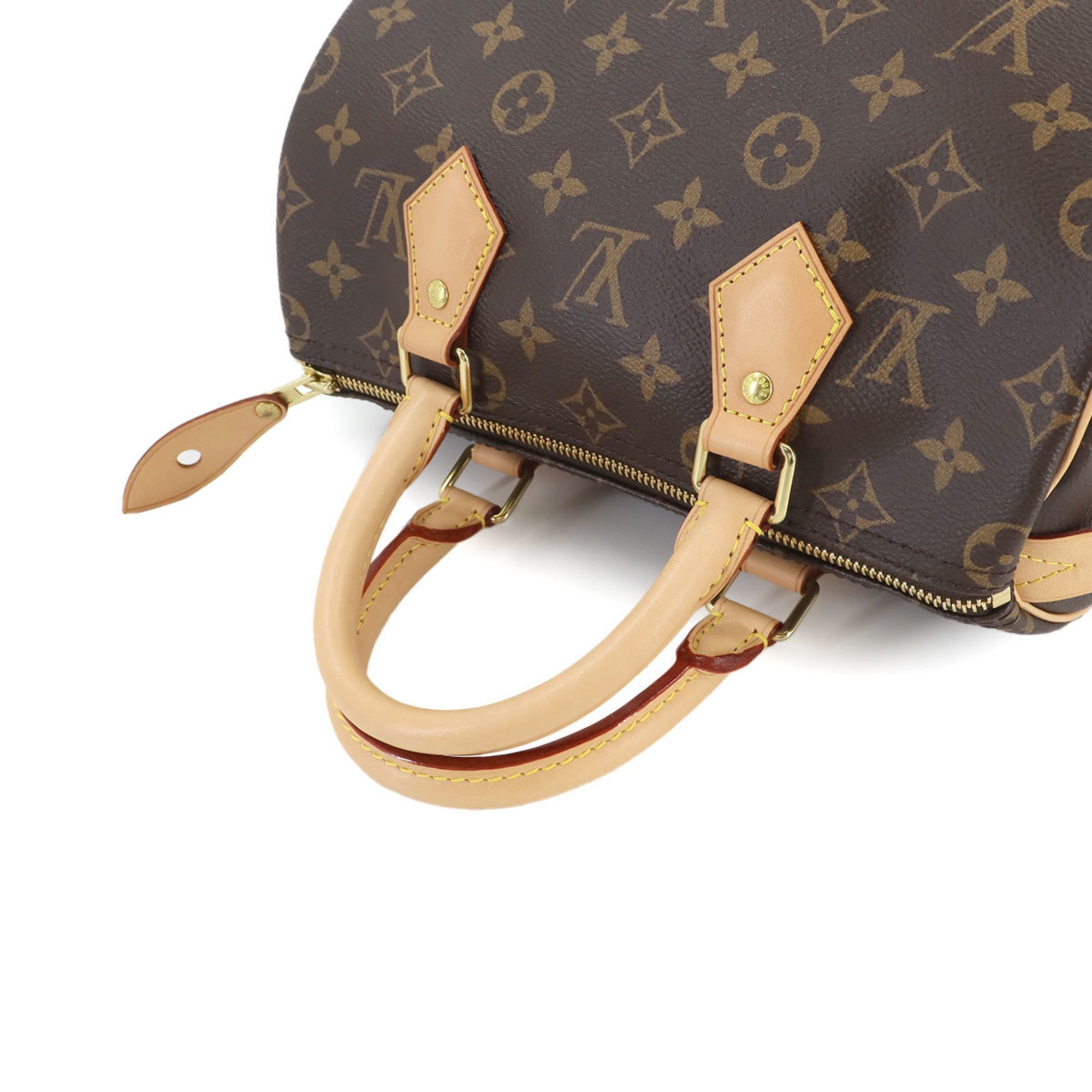 Louis Vuitton Monogram Speedy 25 Handbag Brown M41109 RFID Gold Hardware