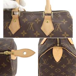 Louis Vuitton Monogram Speedy 25 Handbag Brown M41109 RFID Gold Hardware