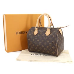 Louis Vuitton Monogram Speedy 25 Handbag Brown M41109 RFID Gold Hardware