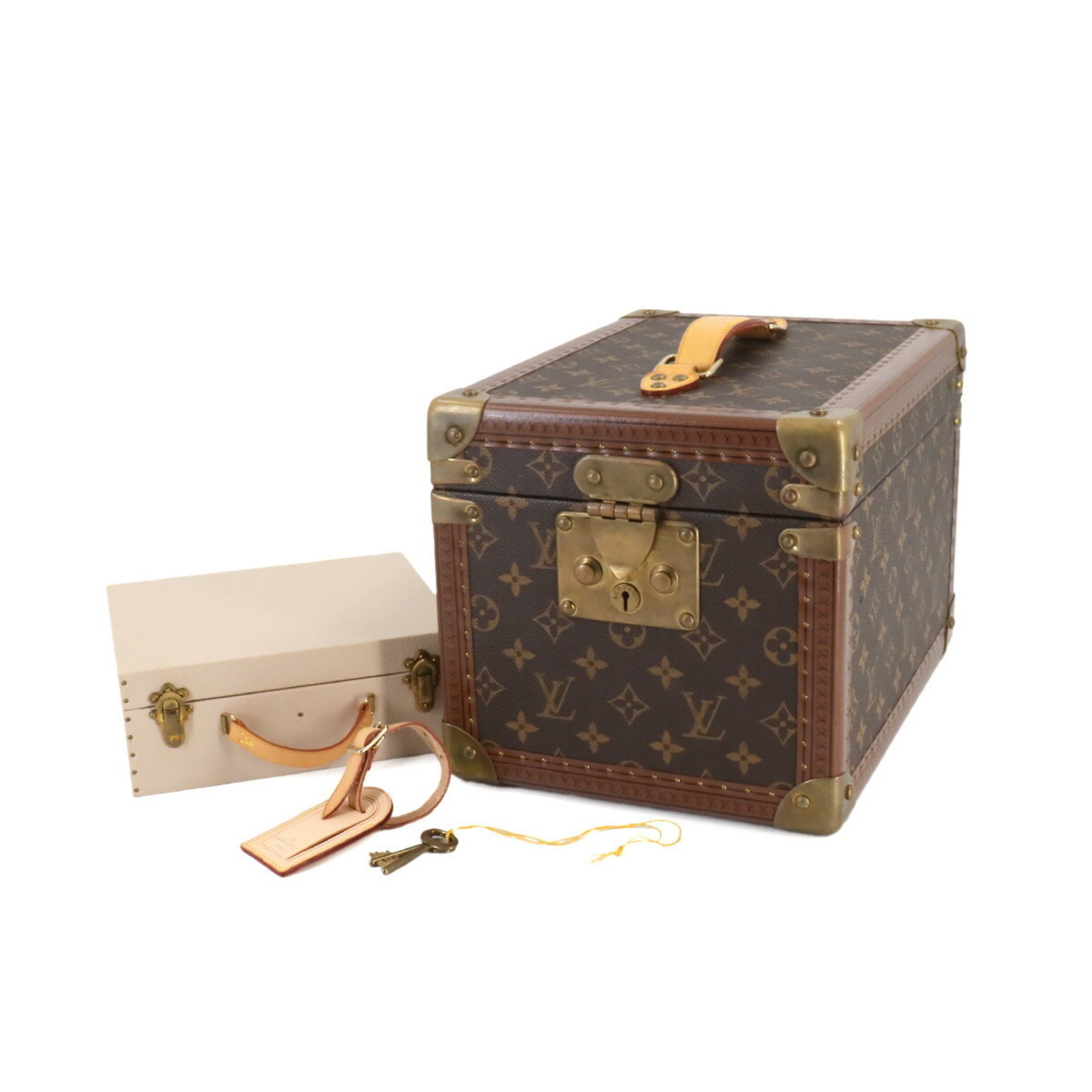 Louis Vuitton LOUIS VUITTON Monogram Boite Flacons Makeup Box Vanity Handbag Brown M21828