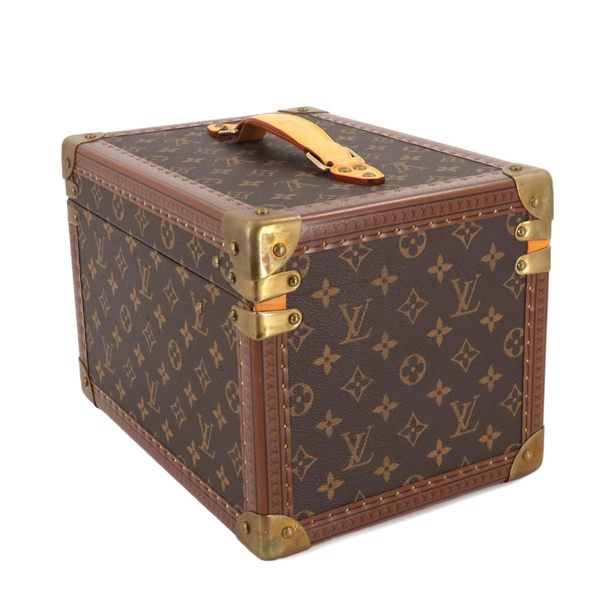 Louis Vuitton LOUIS VUITTON Monogram Boite Flacons Makeup Box Vanity Handbag Brown M21828