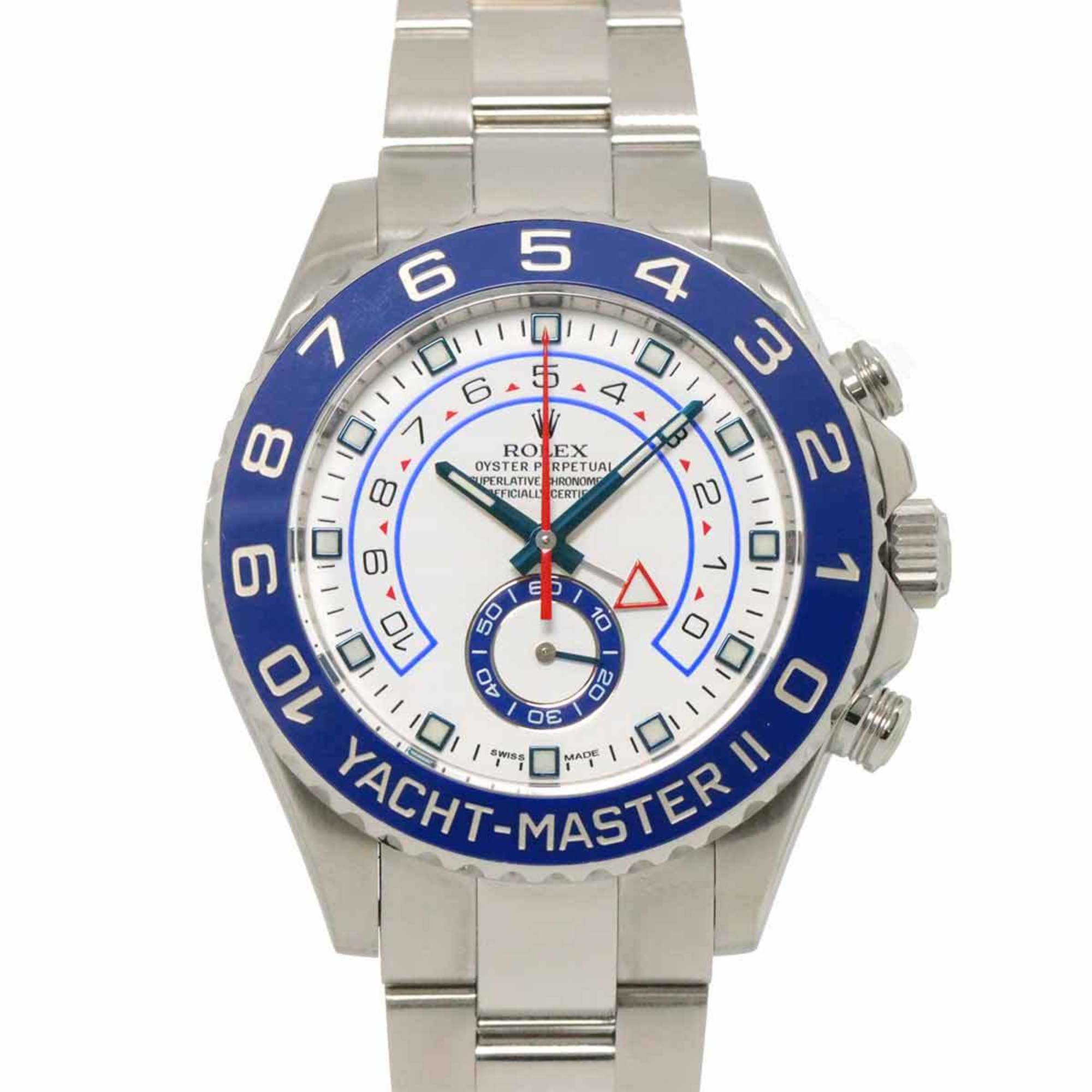 ROLEX Yacht Master 2 116680 Random Number Roulette Men's Watch White Automatic