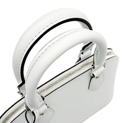 LOUIS VUITTON Alma BB M11381 RFID Epi Bron 2way Shoulder Handbag Leather White Women's