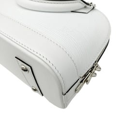 LOUIS VUITTON Alma BB M11381 RFID Epi Bron 2way Shoulder Handbag Leather White Women's