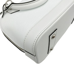 LOUIS VUITTON Alma BB M11381 RFID Epi Bron 2way Shoulder Handbag Leather White Women's