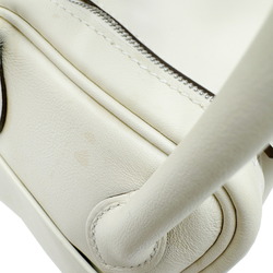 Hermes Lindy Verso Swift Nata Sesame B Stamp 2way Ivory MINI Handbag Shoulder Bag Women's