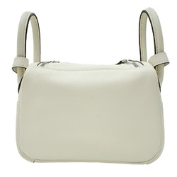 Hermes Lindy Verso Swift Nata Sesame B Stamp 2way Ivory MINI Handbag Shoulder Bag Women's