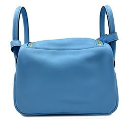 HERMES Lindy Swift Blue Azotic B stamp 2023 Bag Tote bag Shoulder Light blue Handbag MINI Women's Men's