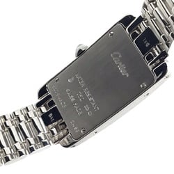 Cartier Tank America SM W260119L1 K18WG Quartz Wristwatch Rectangular Watch Battery Operated Roman Numerals Fashion for Women