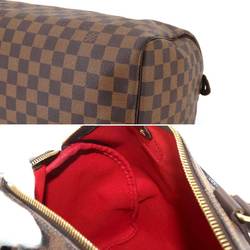 Louis Vuitton Damier Speedy 30 Handbag Ebene N41531 Brown Gold Hardware