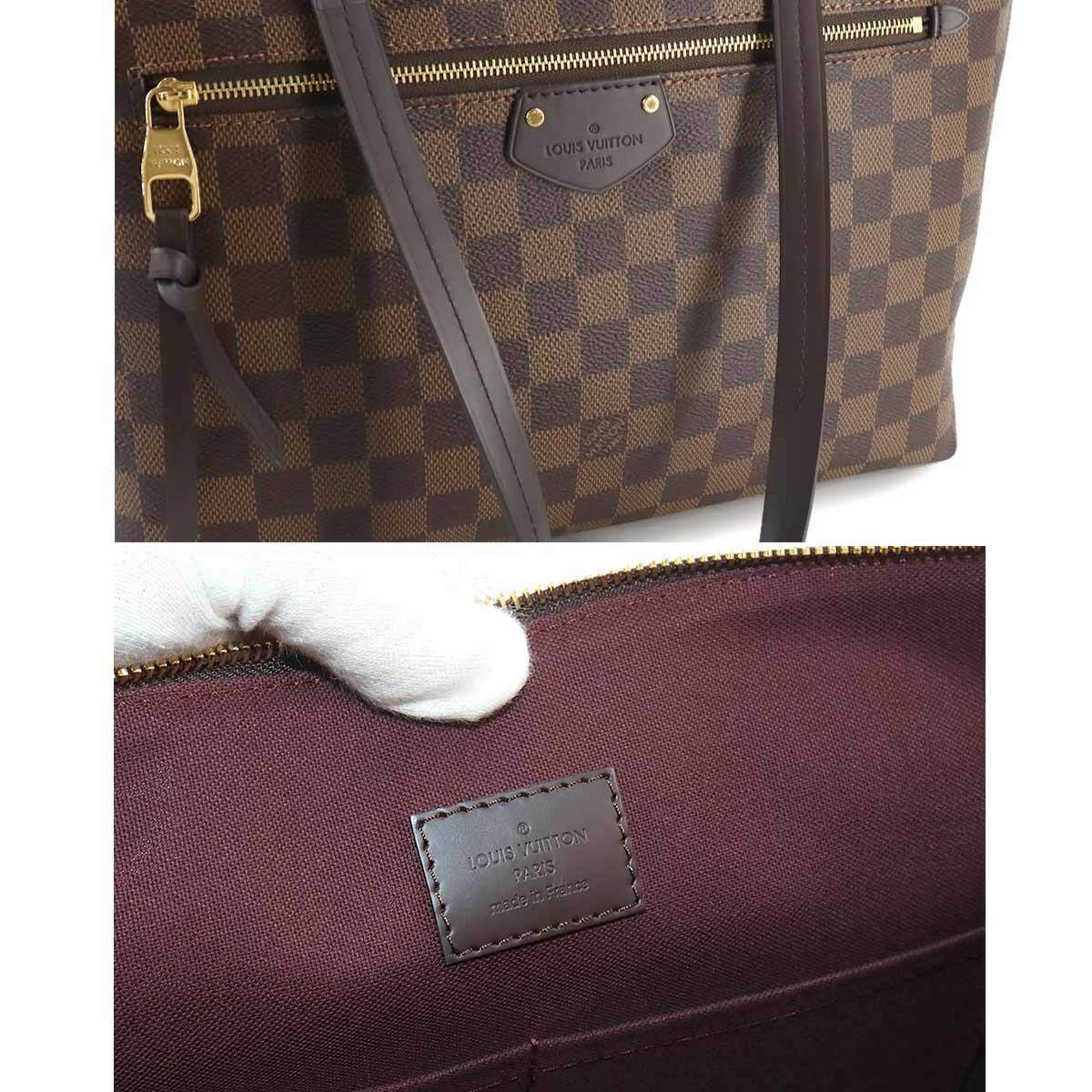 Louis Vuitton Damier Iena MM Ebene N41013 Gold Hardware