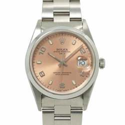 Rolex ROLEX Oyster Perpetual Date 15200 U-number Men's Watch Pink Automatic Self-winding