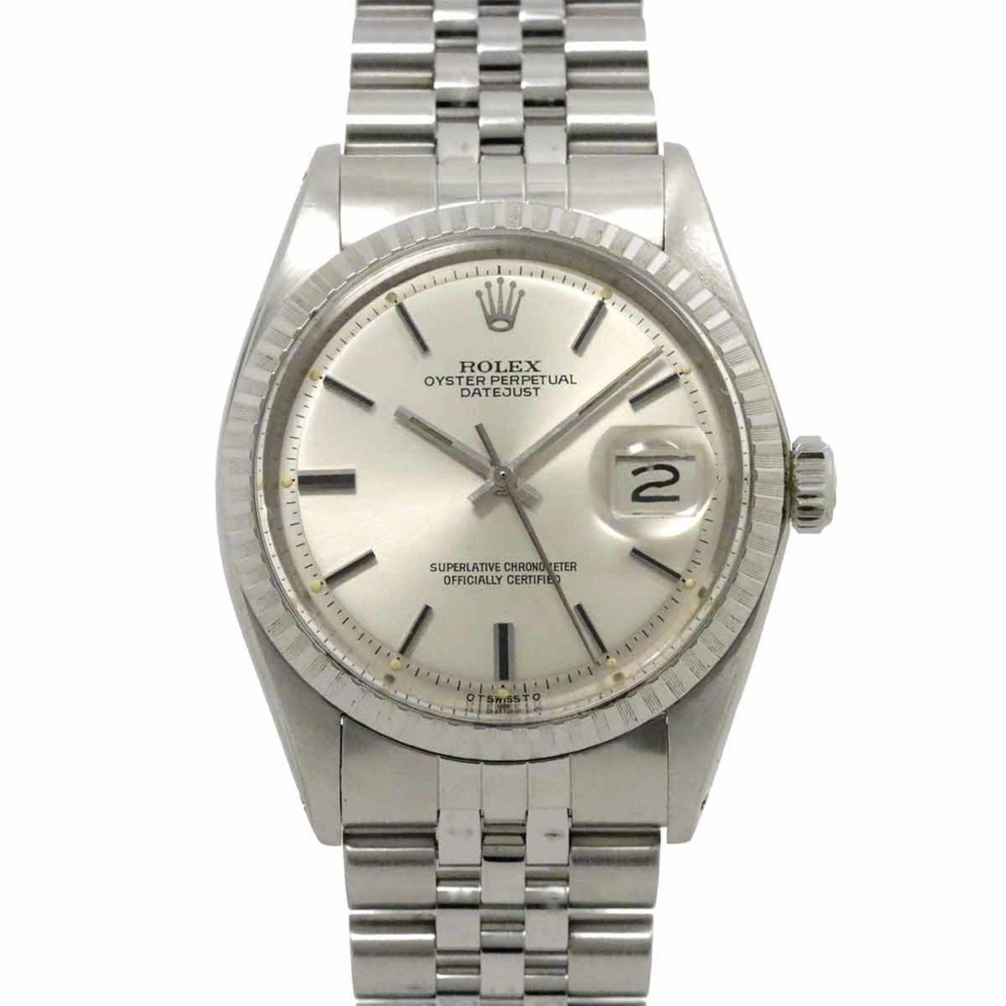 Rolex ROLEX Datejust 1603 Cal.1570 No. 3 Men's Watch Silver Automatic Self-winding