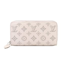 Louis Vuitton Mahina Zippy Wallet Round Long Leather Bloom Rose Mademoiselle M80314 RFID