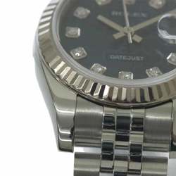 Rolex ROLEX Datejust 179174G D series Ladies watch 10P Diamond Blue computer K18WG Automatic self-winding