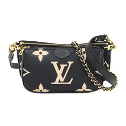 Louis Vuitton Monogram Empreinte Multi Pochette Accessoires Shoulder Bag Black Beige M45777 RFID