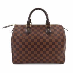 Louis Vuitton Damier Speedy 30 Handbag Ebene Brown N41364 Gold Hardware