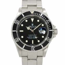 Rolex ROLEX Submariner Date 16610 V-number Roulette Men's Watch Black Automatic Self-winding