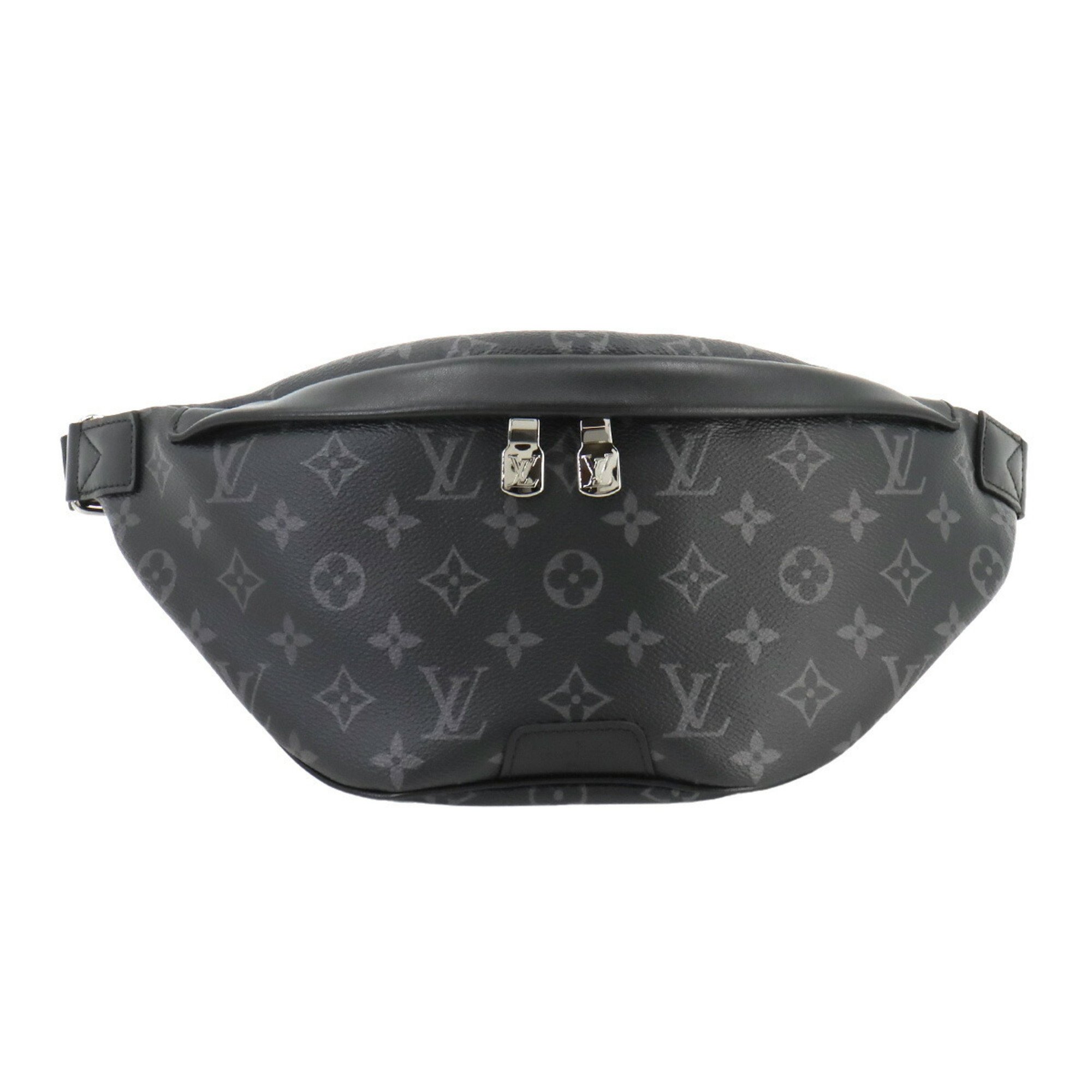 Louis Vuitton LOUIS VUITTON Monogram Eclipse Discovery Bumbag PM Body Bag Black Grey M46035 RFID