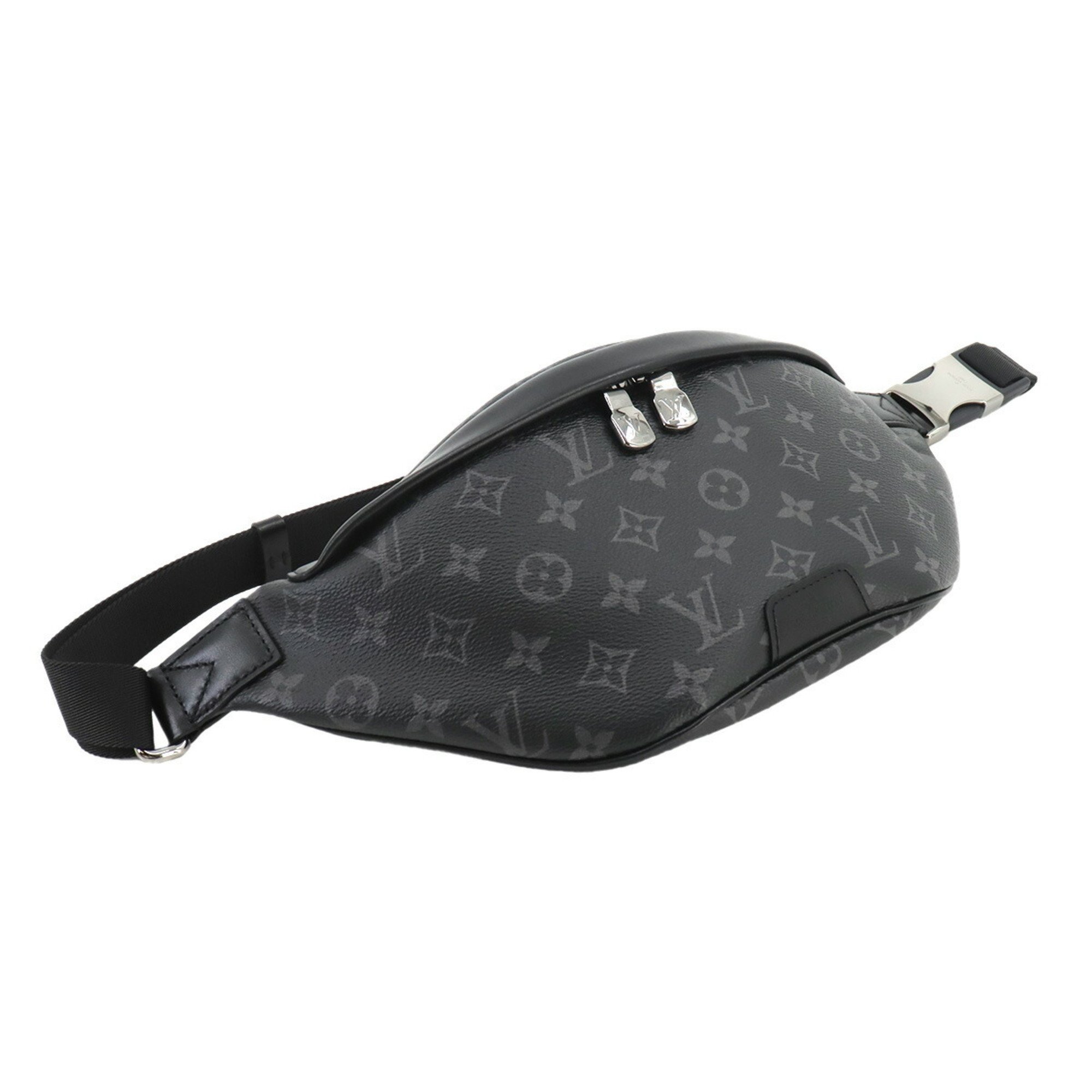 Louis Vuitton LOUIS VUITTON Monogram Eclipse Discovery Bumbag PM Body Bag Black Grey M46035 RFID